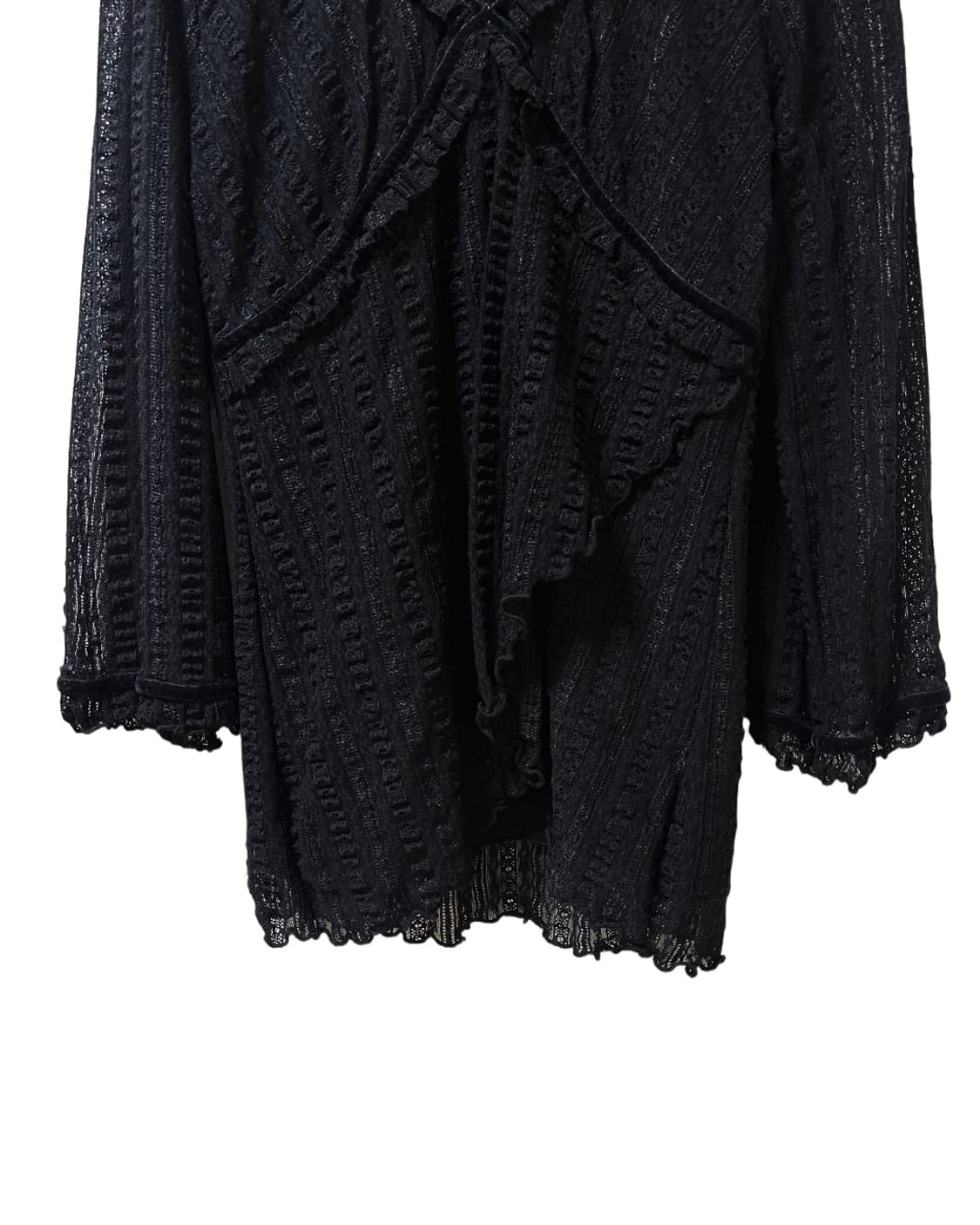 TURTLEDOVE Lace Drape Blouse Knit 상품이미지3