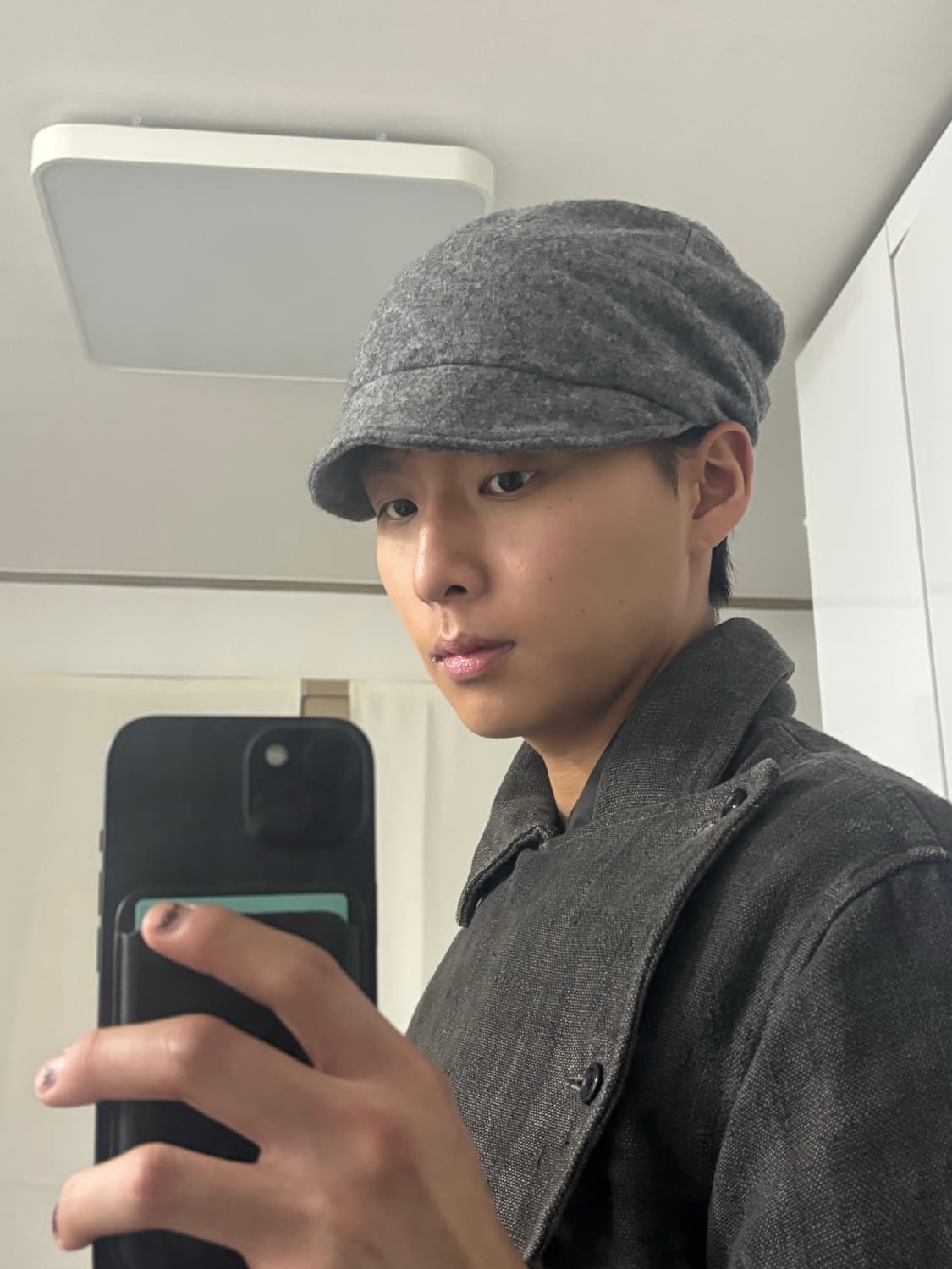 Ca4la 드레이프  울 캡 상품이미지1