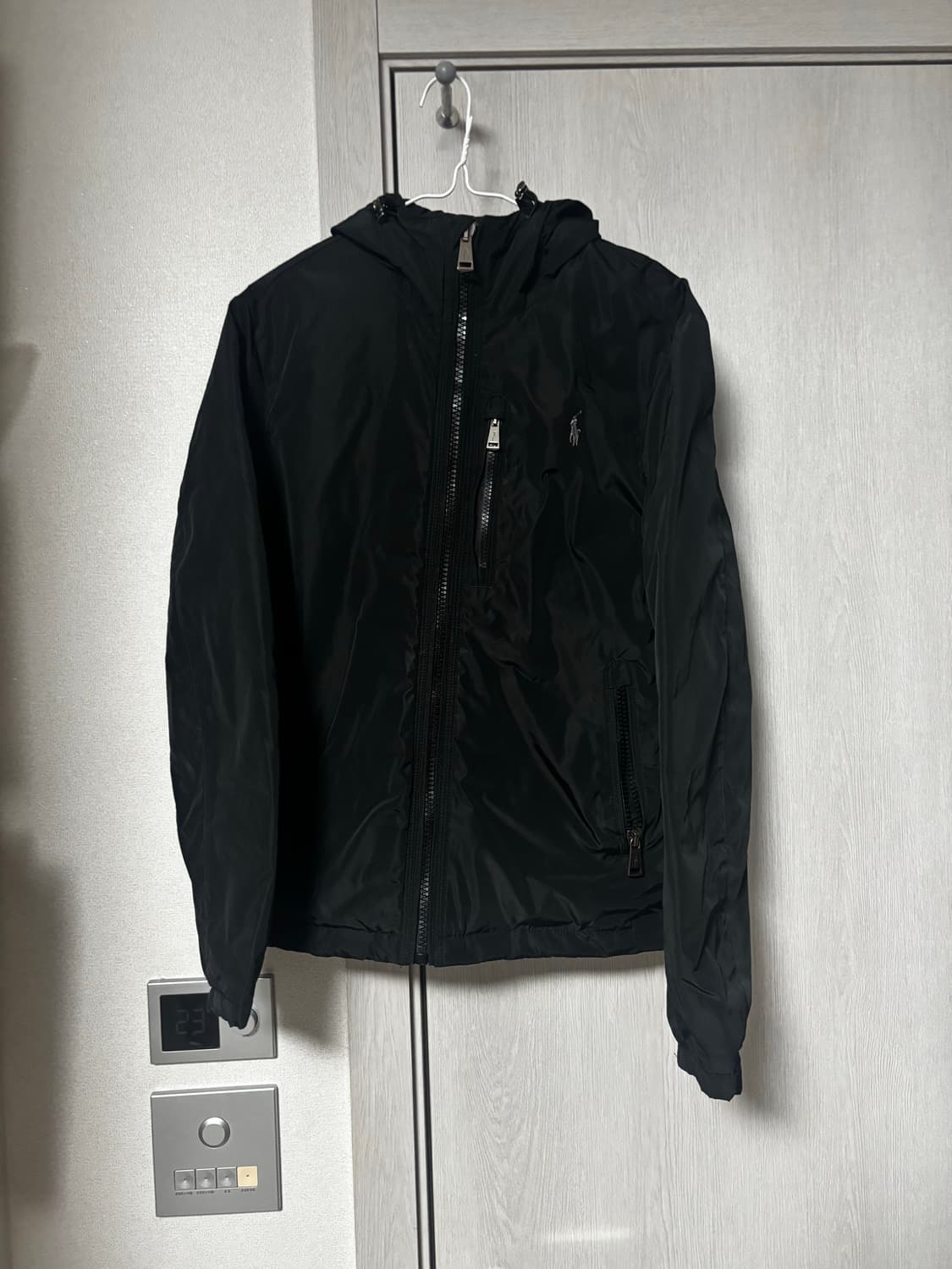 폴로 랄프로렌 폴리쉘 블랙 후드 자켓 상품이미지1