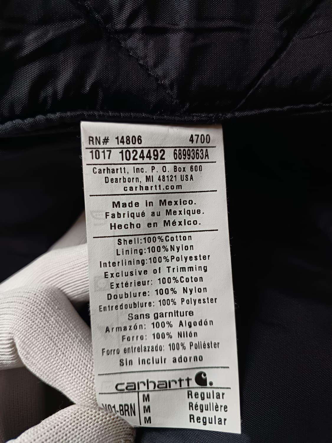 칼하트 carhartt - 브라운 캔버스 퀄팅 베스트 (국내100) 상품이미지8