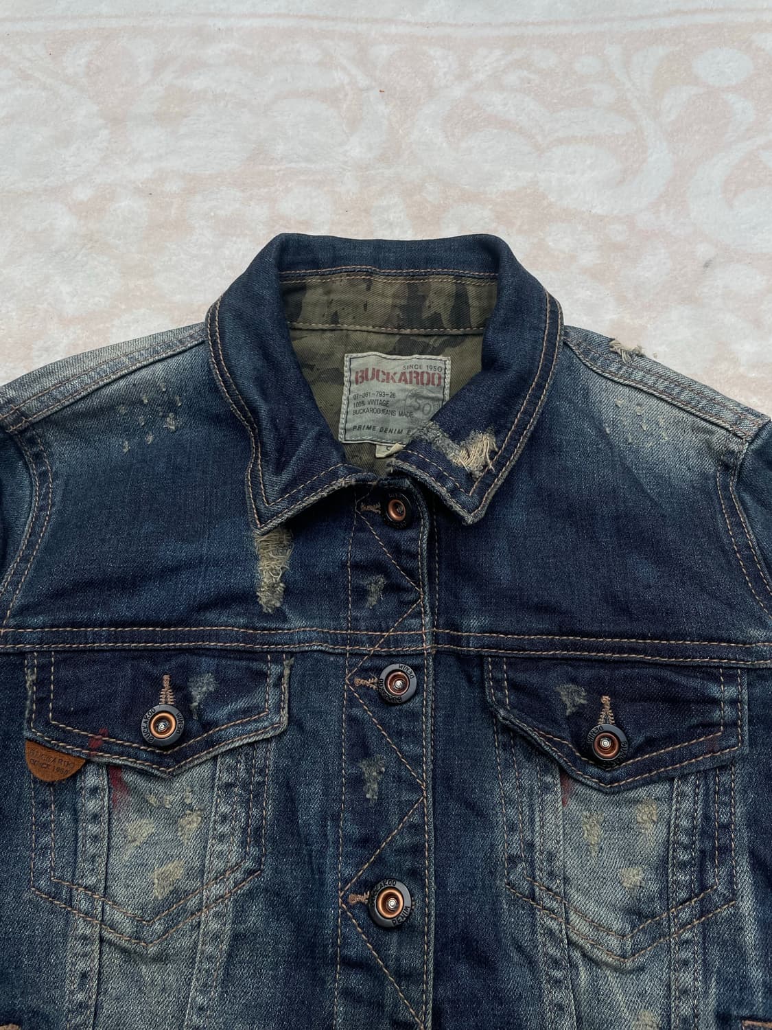 BUCKAROO y2k Distressed Denim Jacket 상품이미지2