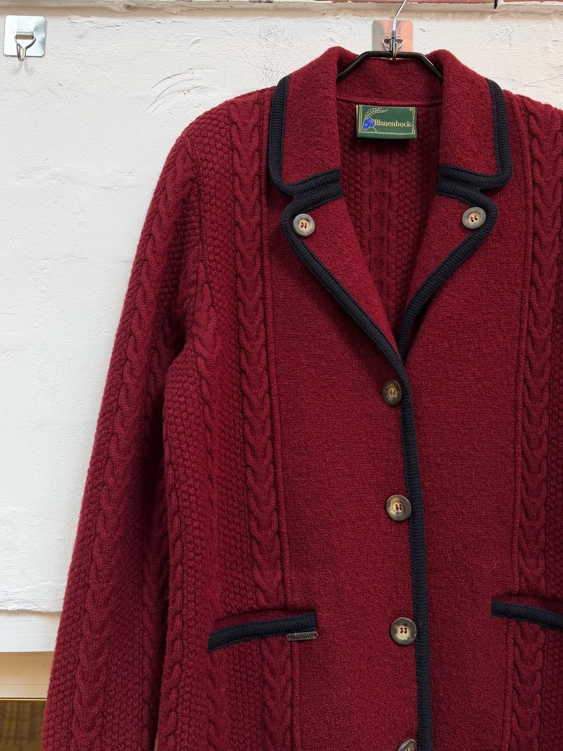 Blauenbock Itlay 울 니트 가디건 44 상품이미지3
