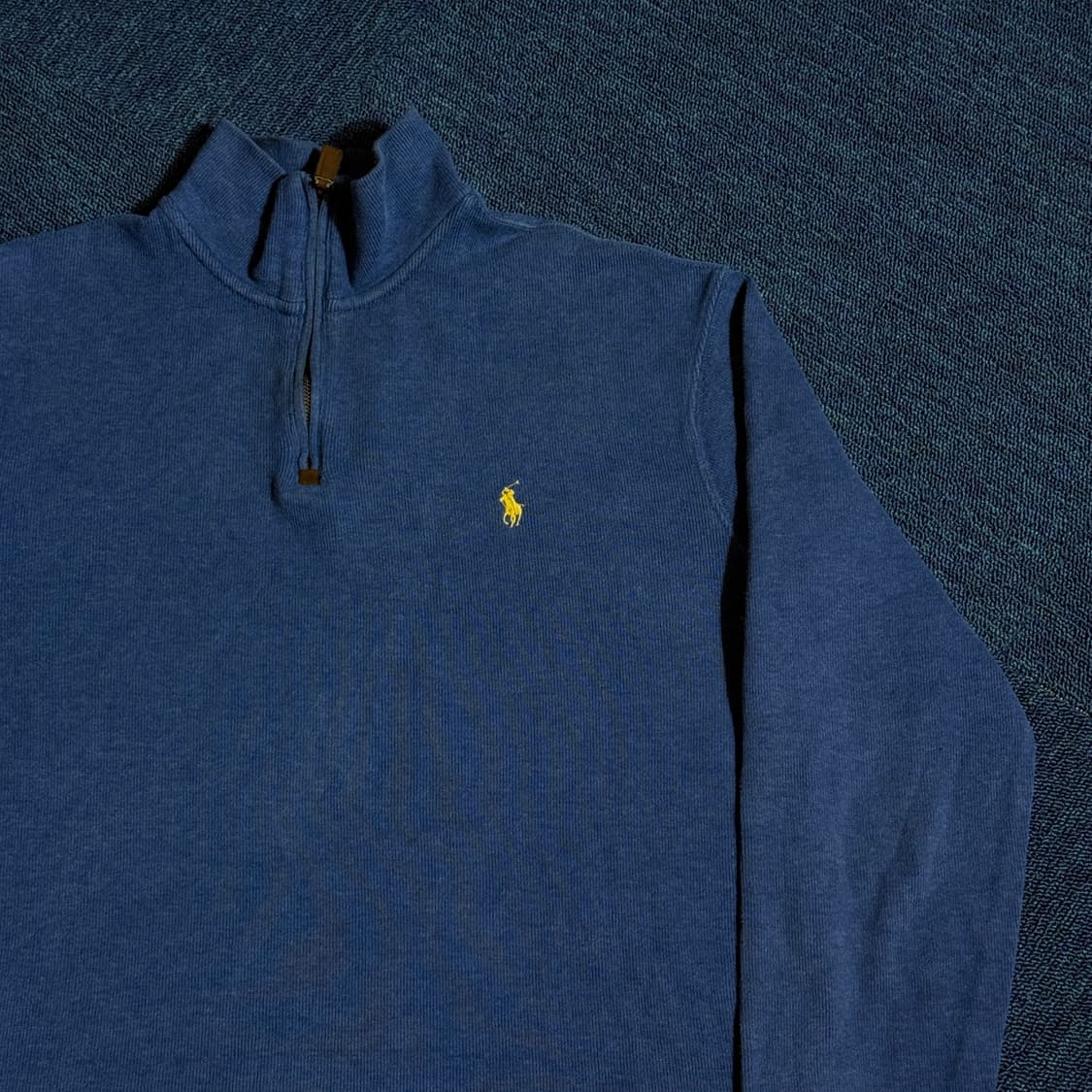 폴로 랄프로렌 블루 하프 반집업 상품이미지2