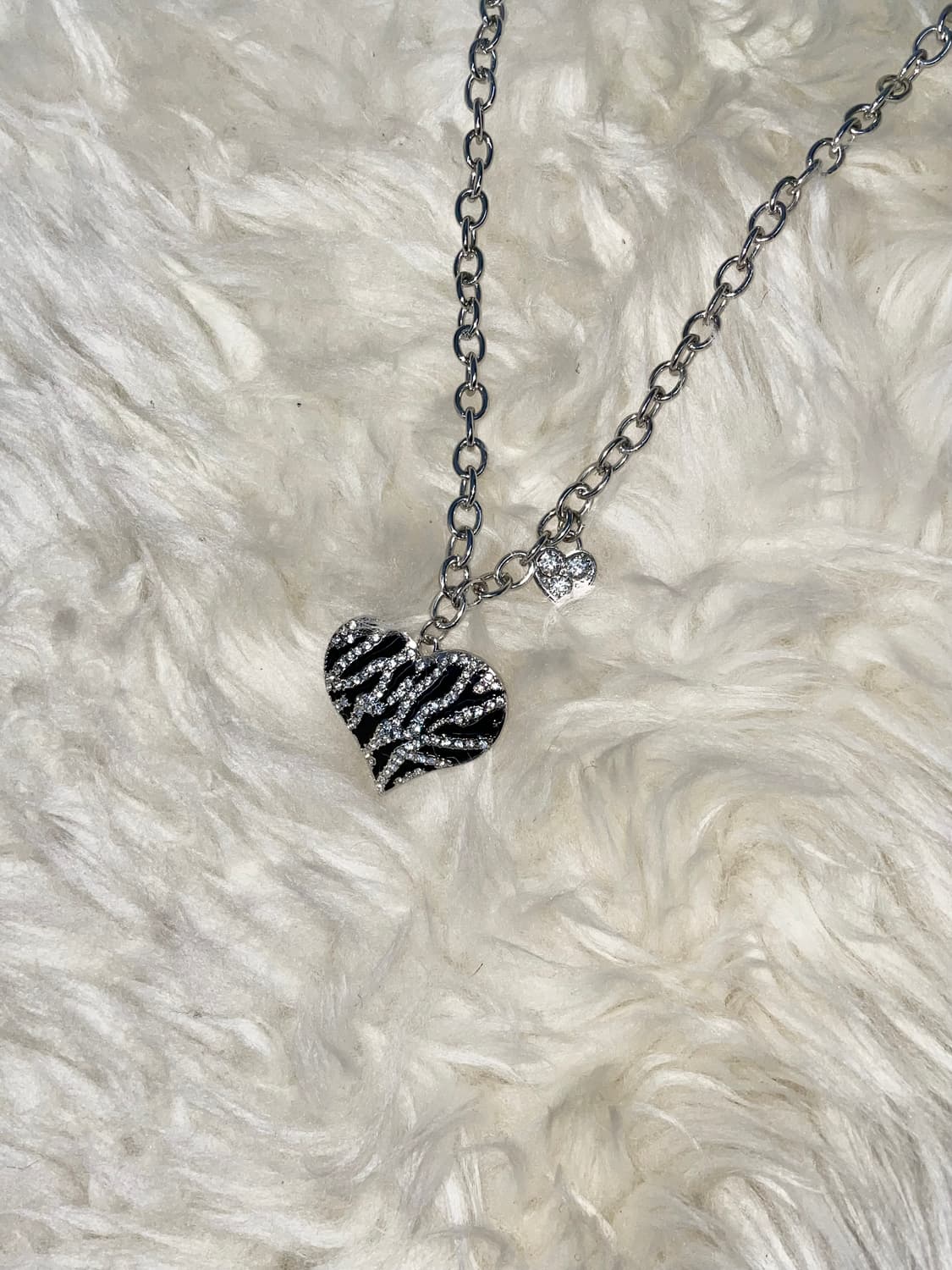 게스 갸루 지브라 큐빅 네크리스 상품이미지4