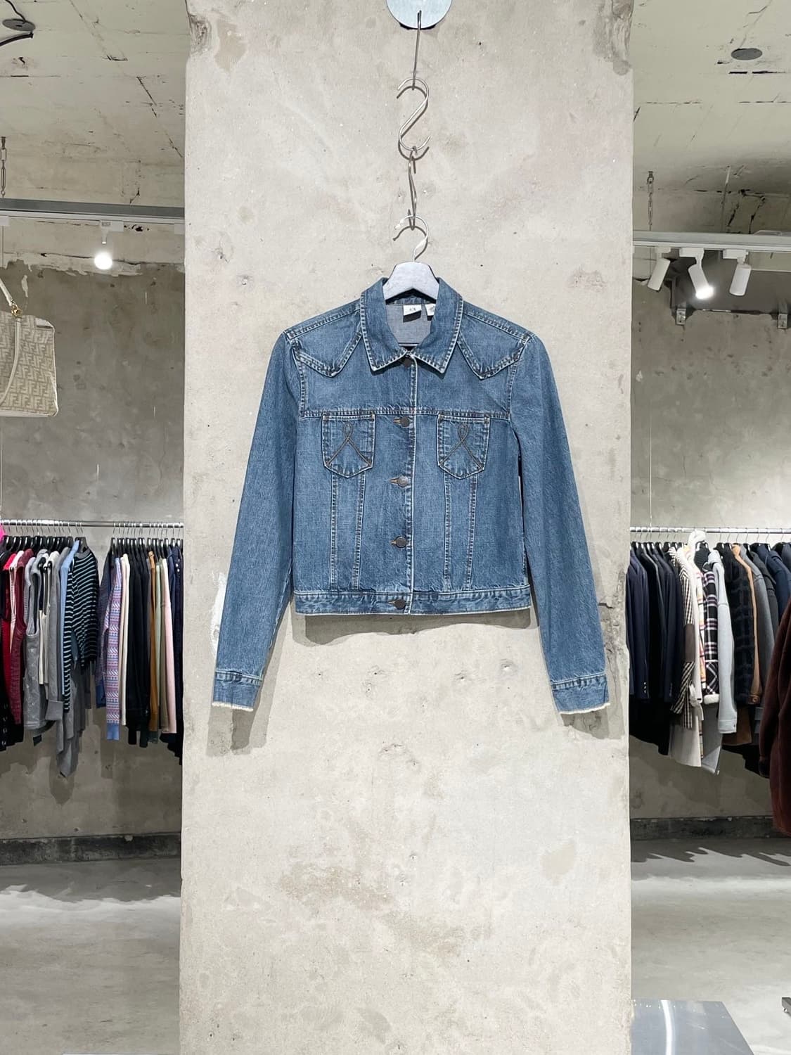 아르마니 익스체인지 중청 데님 씬 자켓 상품이미지1