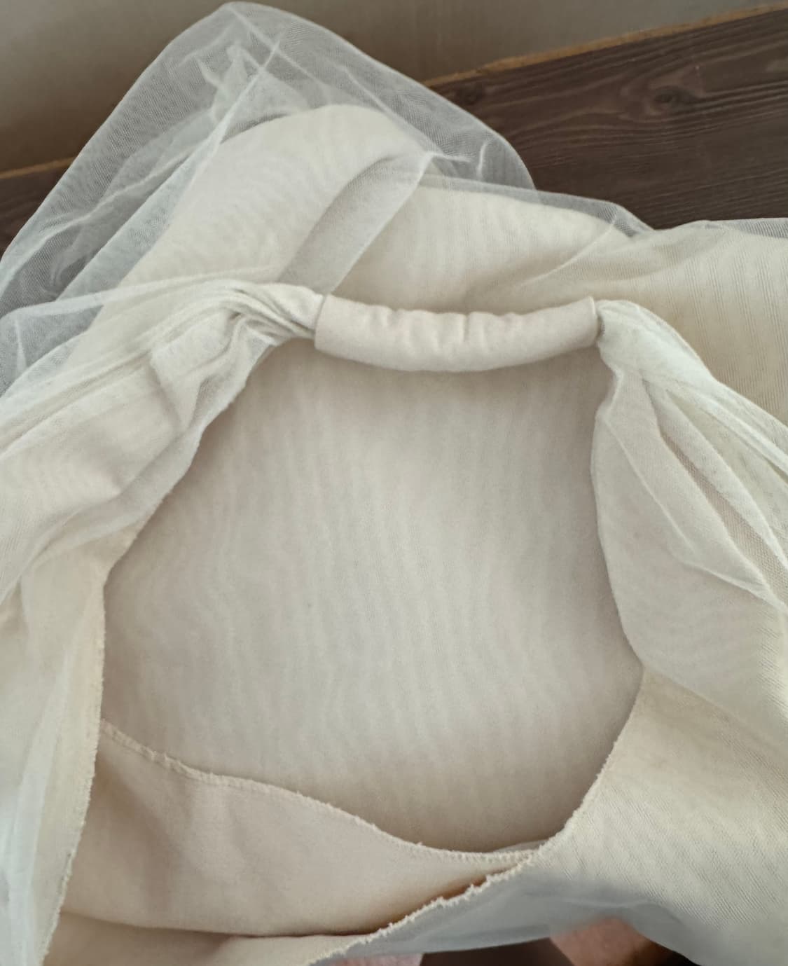 펀프롬펀 매쉬 레이어드 숄더백 에코백 아이보리 cos 상품이미지4