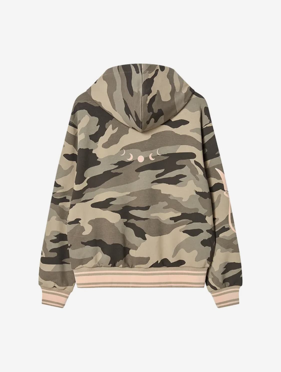 nyxx emblem printing hood zipup brown 상품이미지2