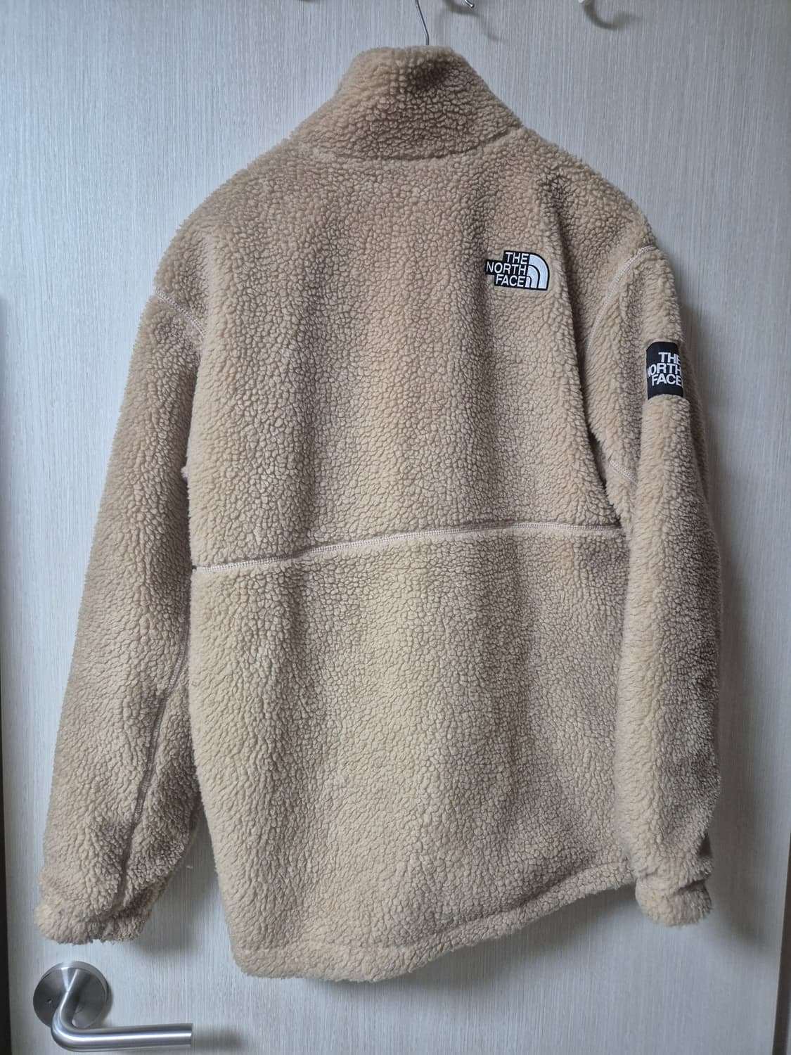 노스페이스 베이지컬러 쉐르파 플리스 집업S 여성 상품이미지2