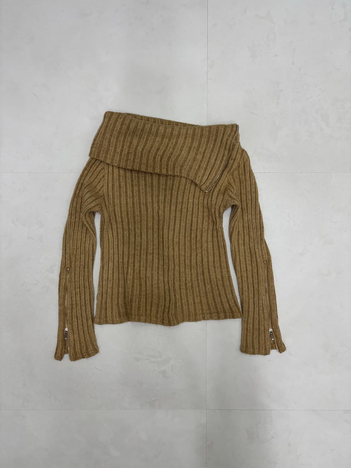 ZIP RIBBED KNIT 상품이미지6
