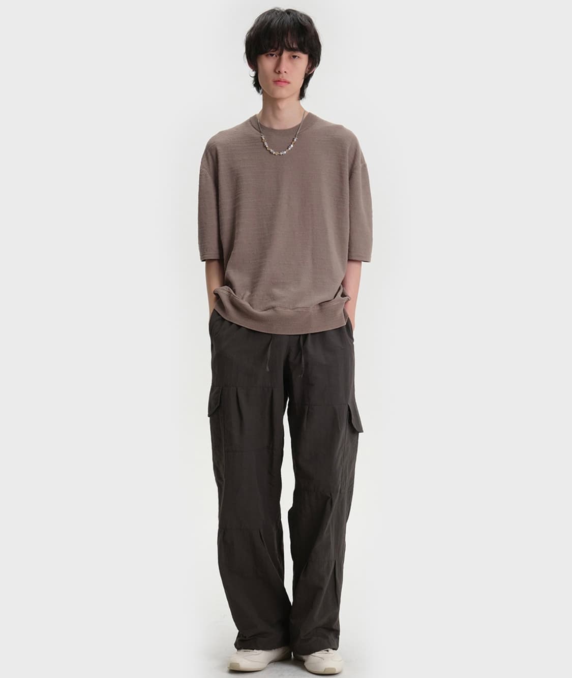 벨리에 Drizzle Cargo Pants - Khaki Gray 상품이미지5