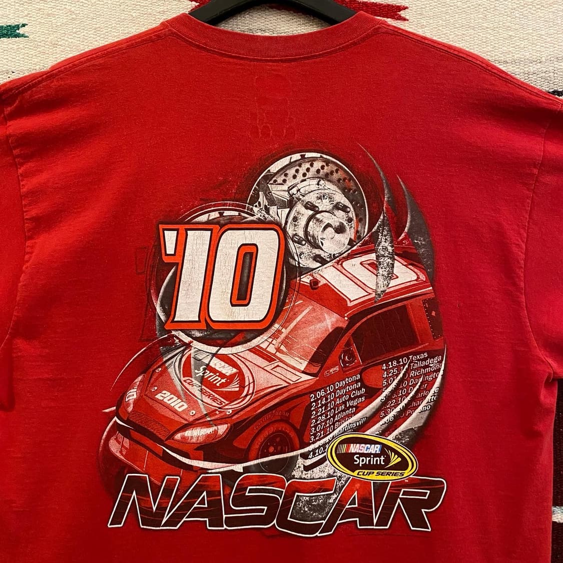 레어 00s USA 위너스서클 2010 나스카 반팔티셔 상품이미지6