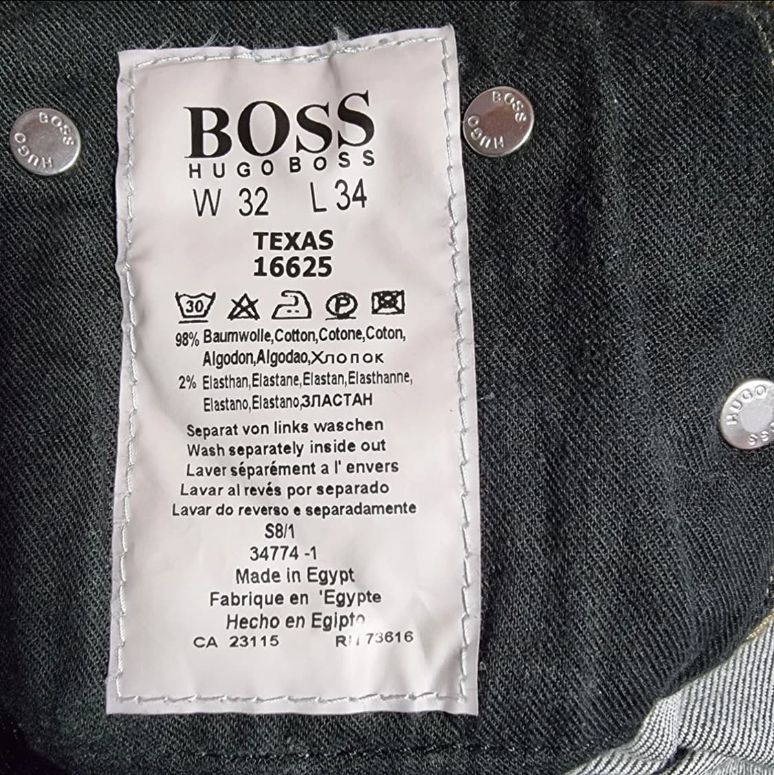 휴고보스 (HugoBoss) 블랙진 스트레치 바지 (32) 상품이미지9