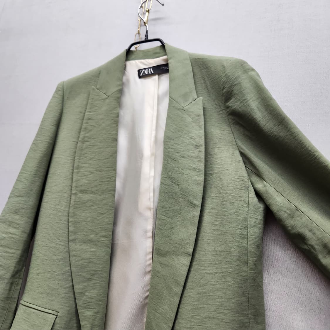 자라 ZARA 비스코스 소재 오픈 블레이저 자켓XS(S) 상품이미지3