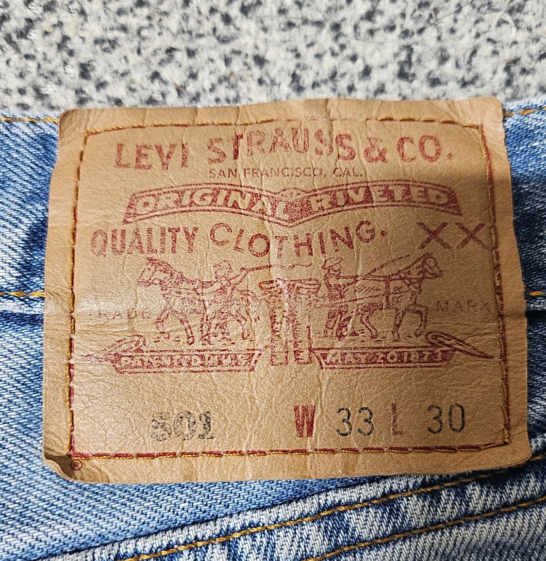 [33] Levis 리바이스 501 Canada 33x30 블랭크탭 상품이미지3