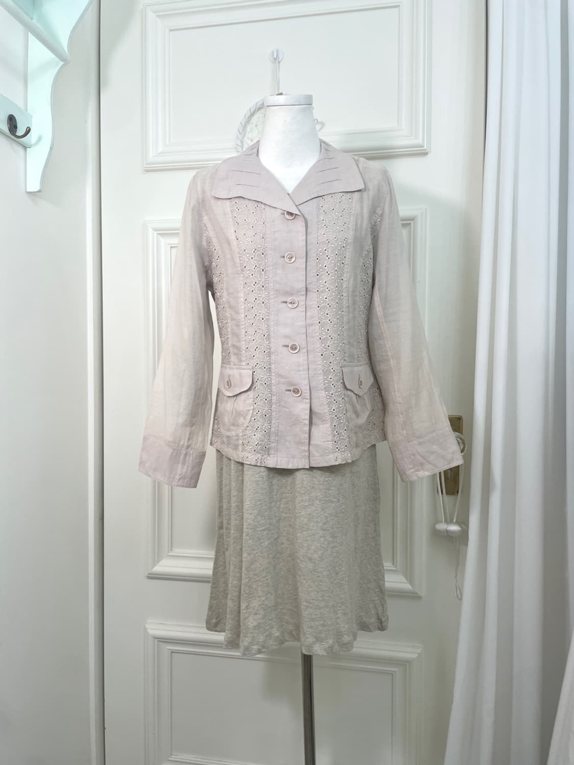 mute lavender lace summer jacket 상품이미지2