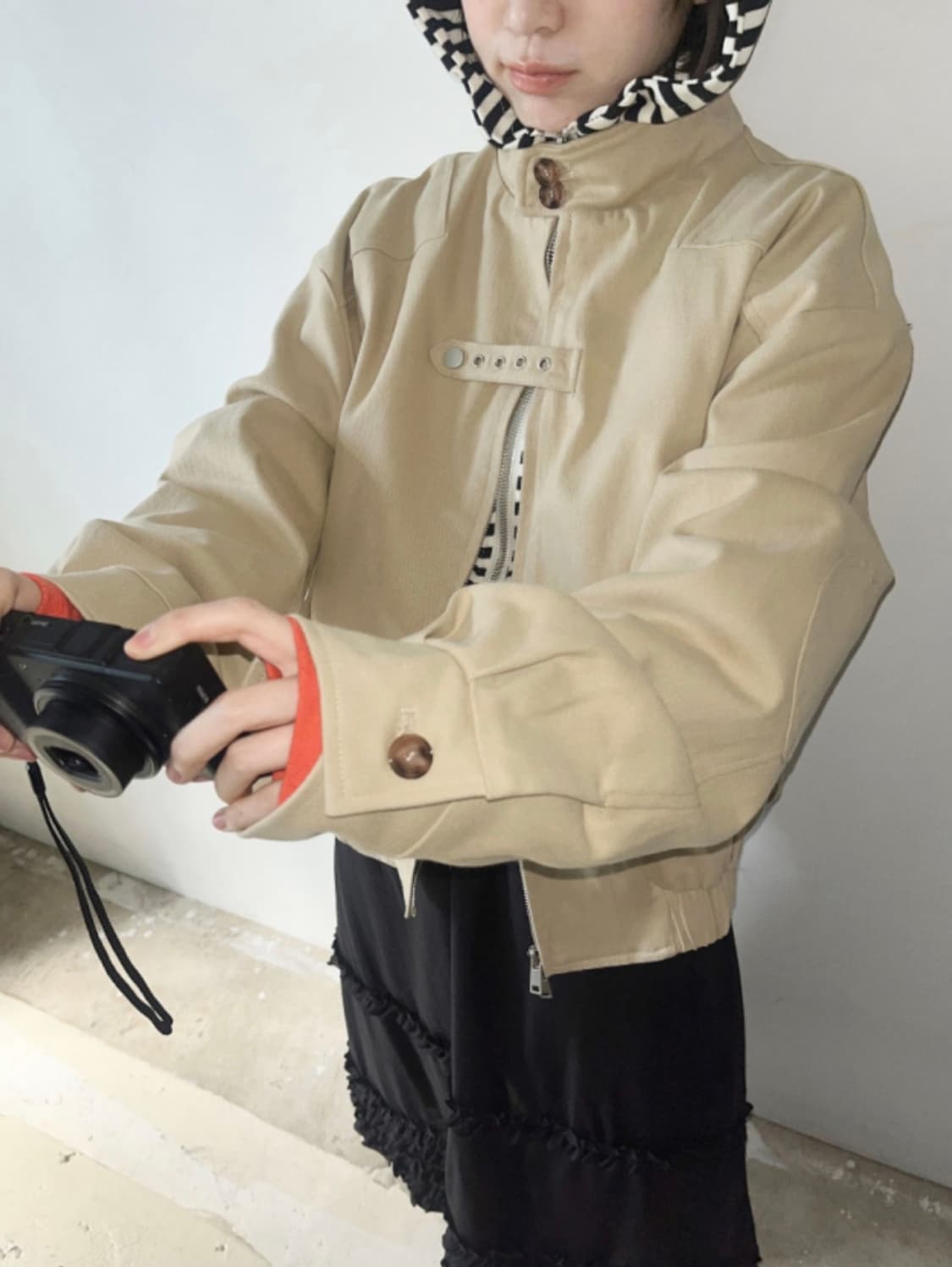 김아홉 패치 워크웨어 블루종 상품이미지1