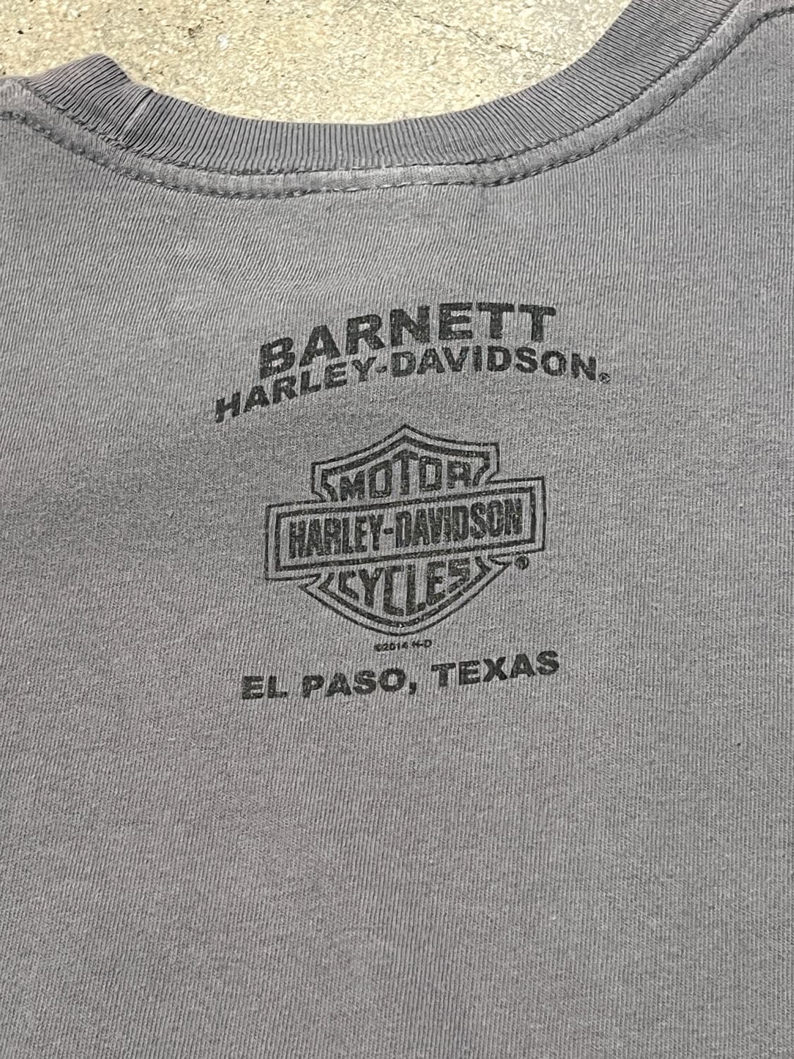 할리데이비슨 빈티지 반팔티 그레이 L 상품이미지4