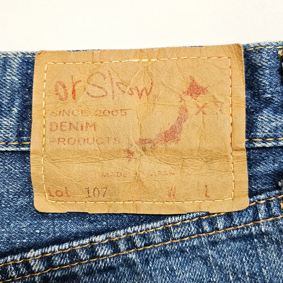 [M(2)][오어슬로우orslow]107 아이비 핏 셀비지 데님 2yr 상품이미지8