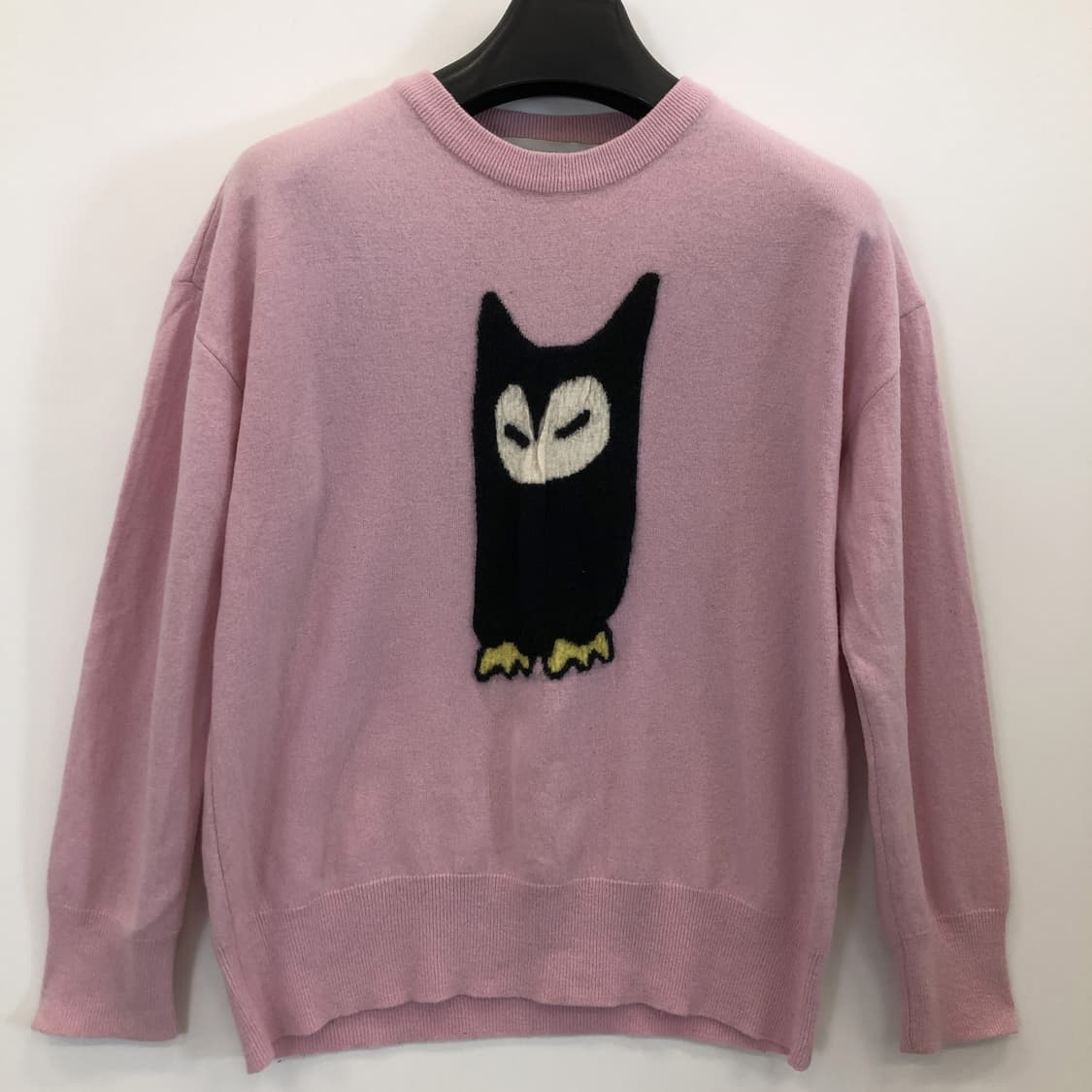 럭키슈에뜨 핑크 울 100% 부엉이니트 FREE  상품이미지1