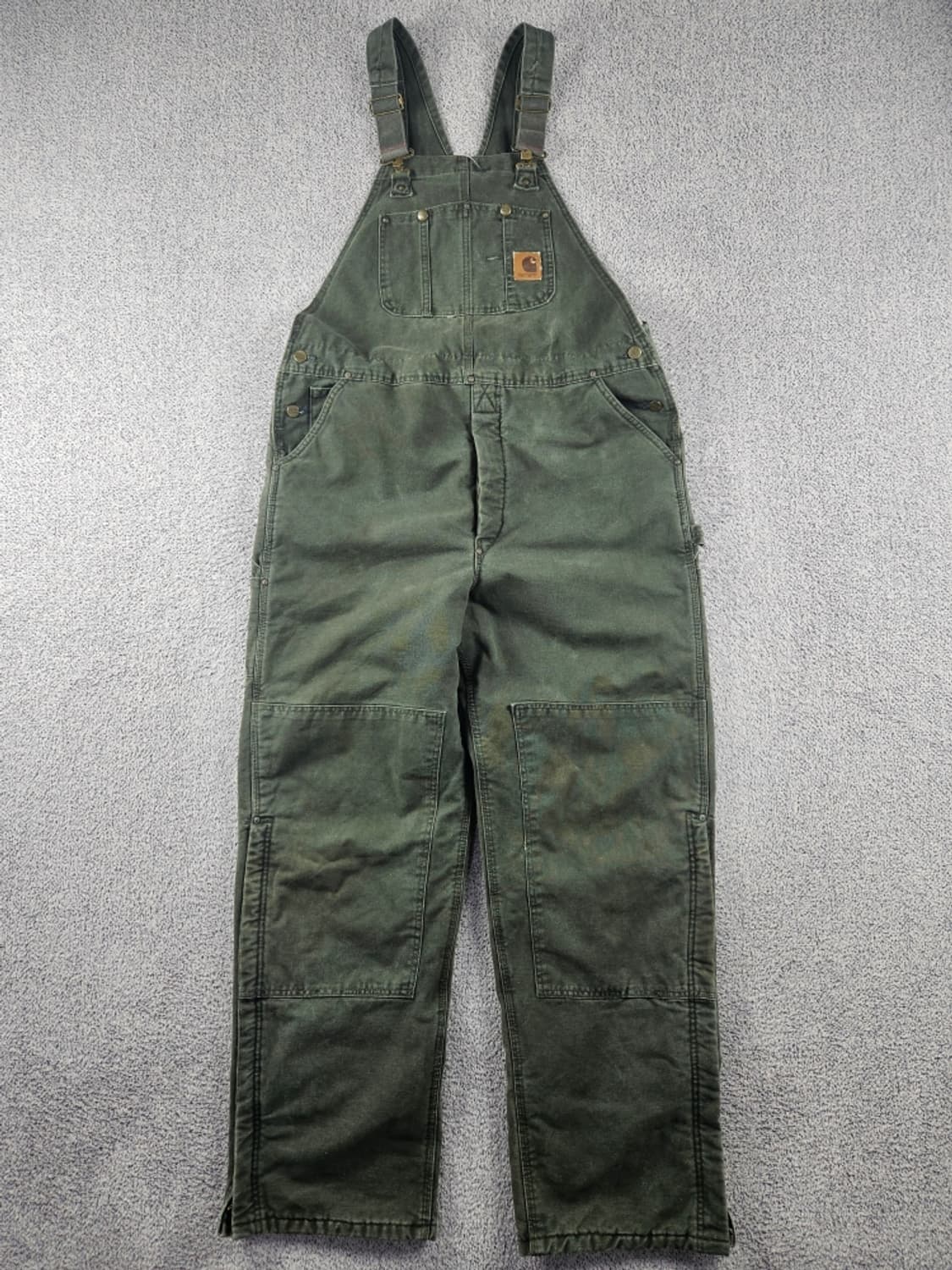 칼하트 R27 덕 캔버스 더블니 오버롤 슈트 (40X34) / 10923 상품이미지2