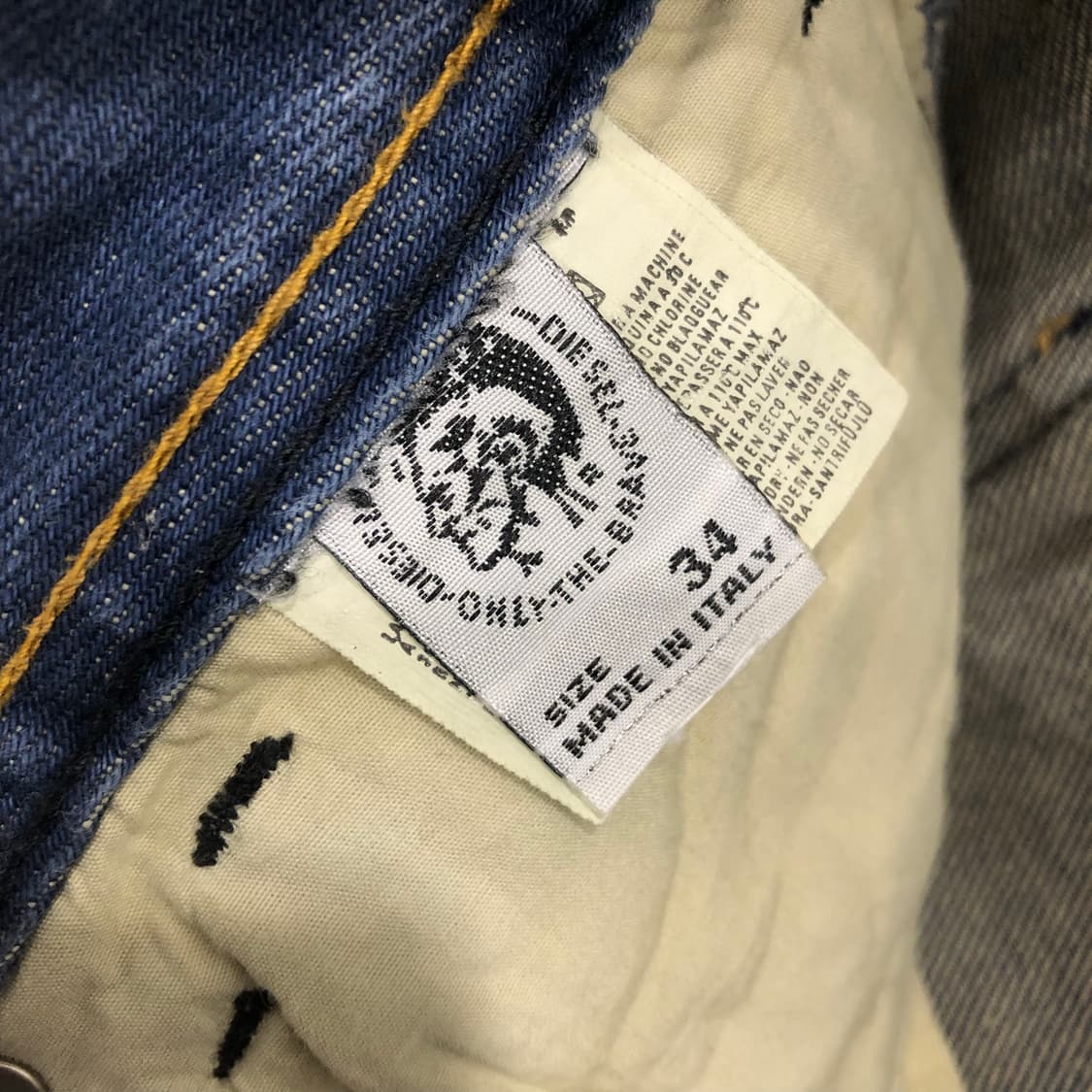 디젤 00s 워싱 데님 팬츠 상품이미지6