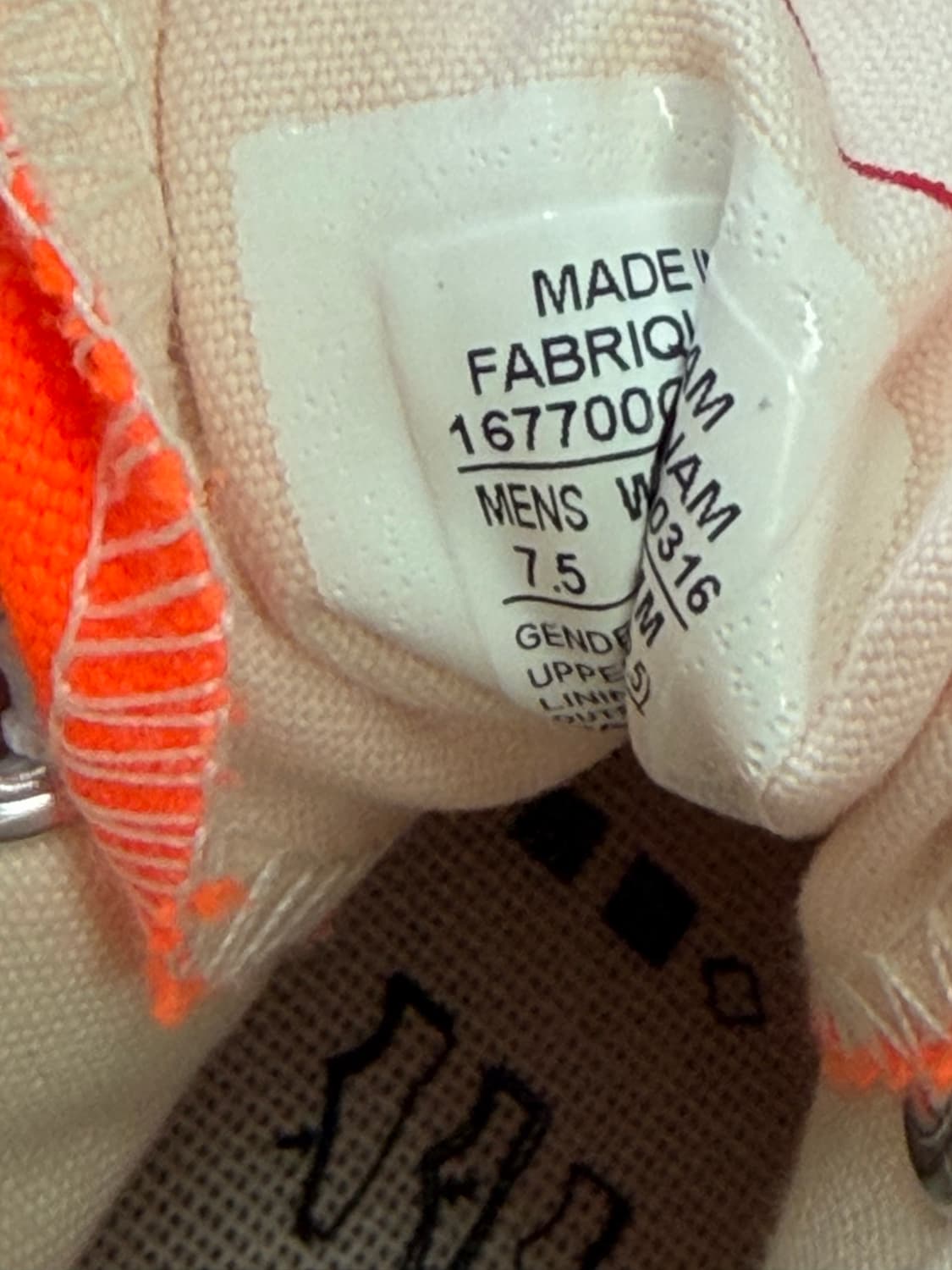 컨버스 척테일러 하이 오렌지 260사이즈 상품이미지4