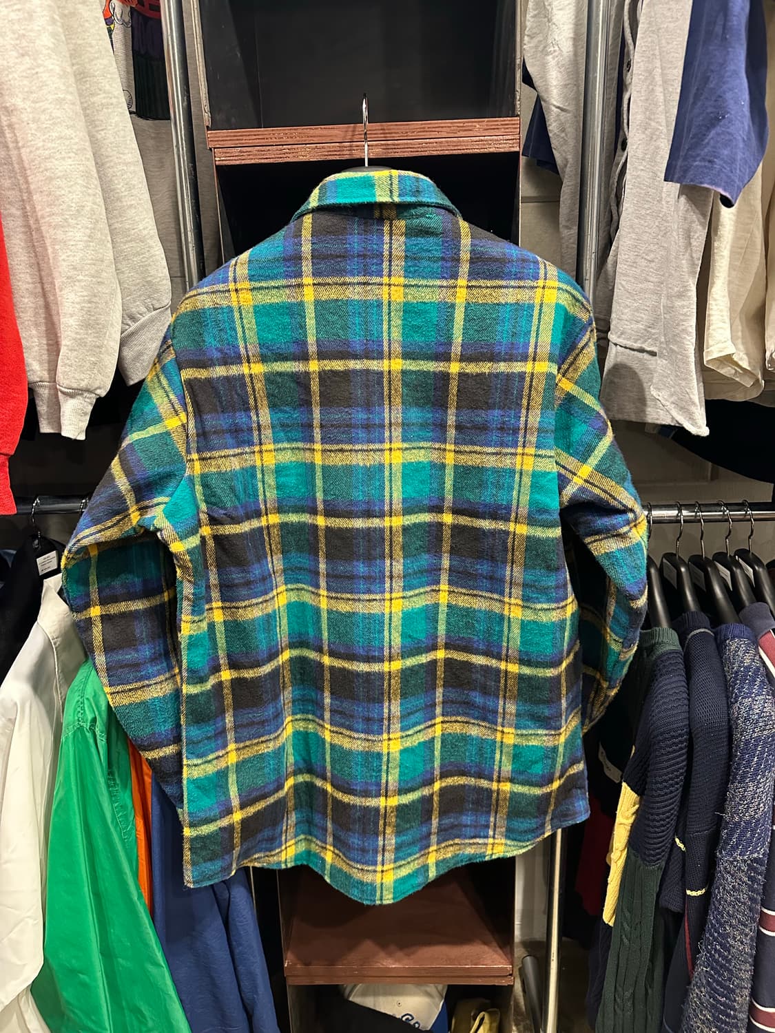 빈티지 90s USA 퀄팅 플란넬 셔츠  상품이미지2