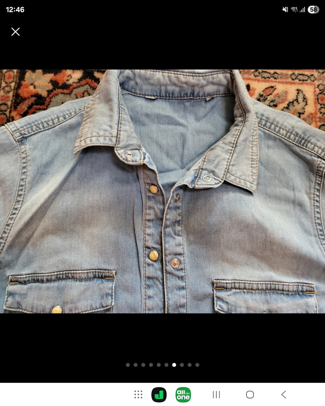 데님 헤지 웨스턴 셔츠 남방  상품이미지7