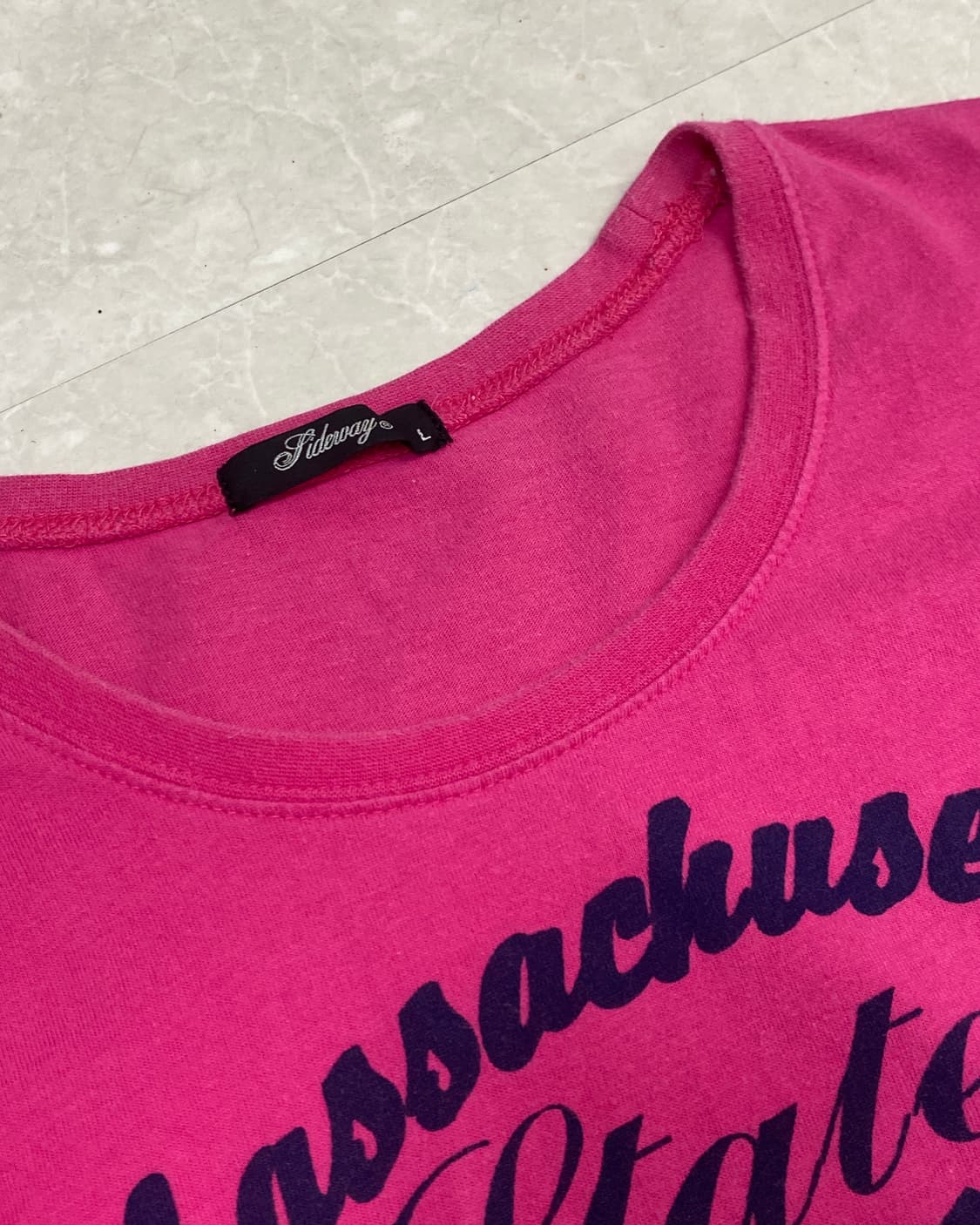 HIDEWAY y2k pink t-shirt 상품이미지5