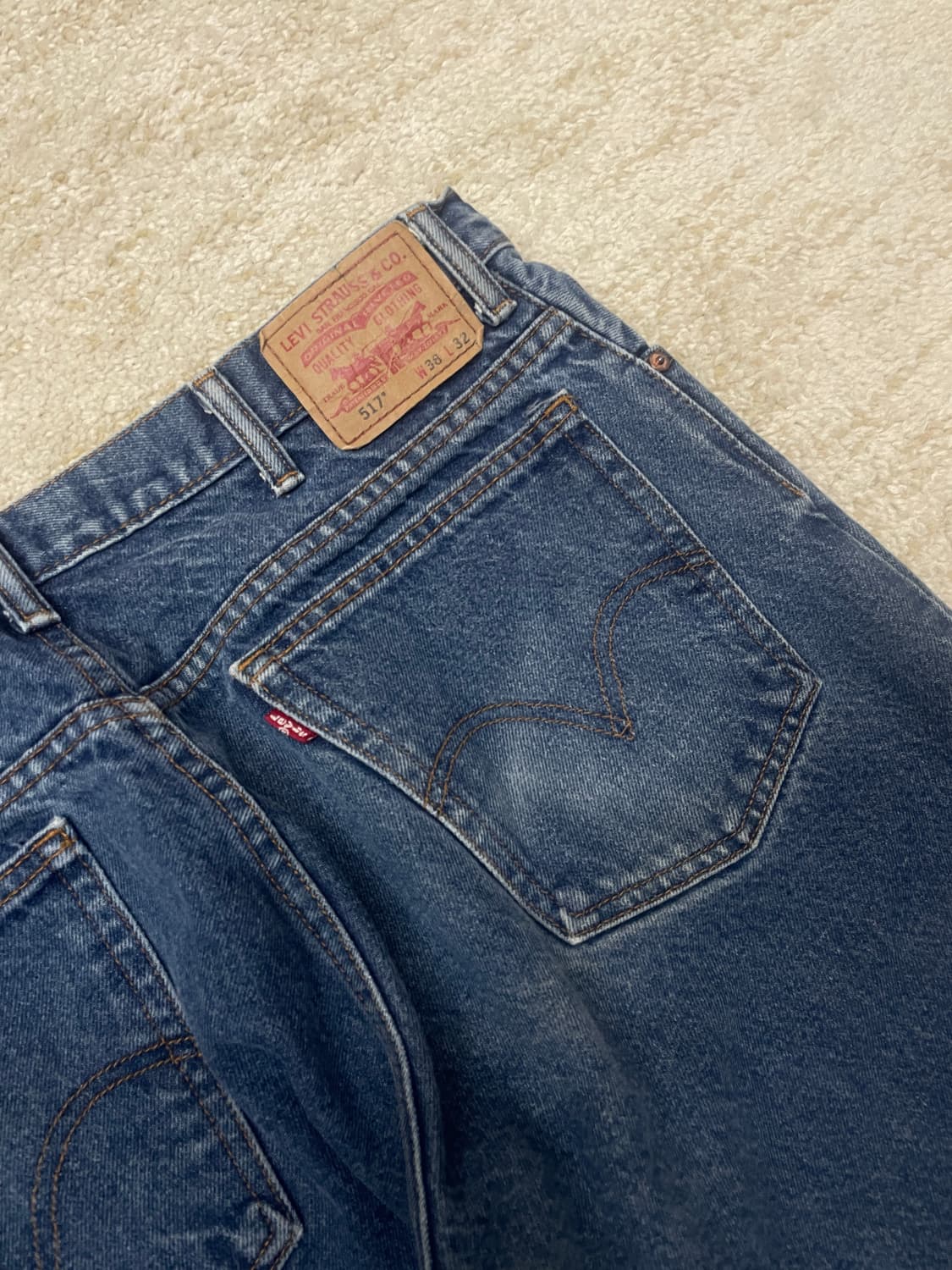 [38x32] 90s Levis 517 리바이스 중청 데님 팬츠 상품이미지3