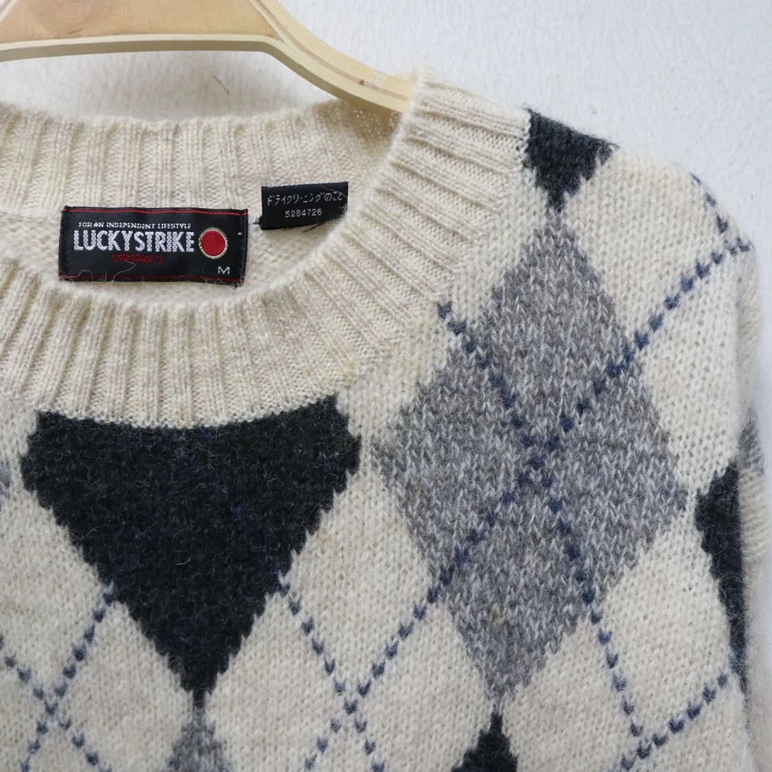 LUCKY STRIKE 아가일 울 니트 61762 상품이미지4