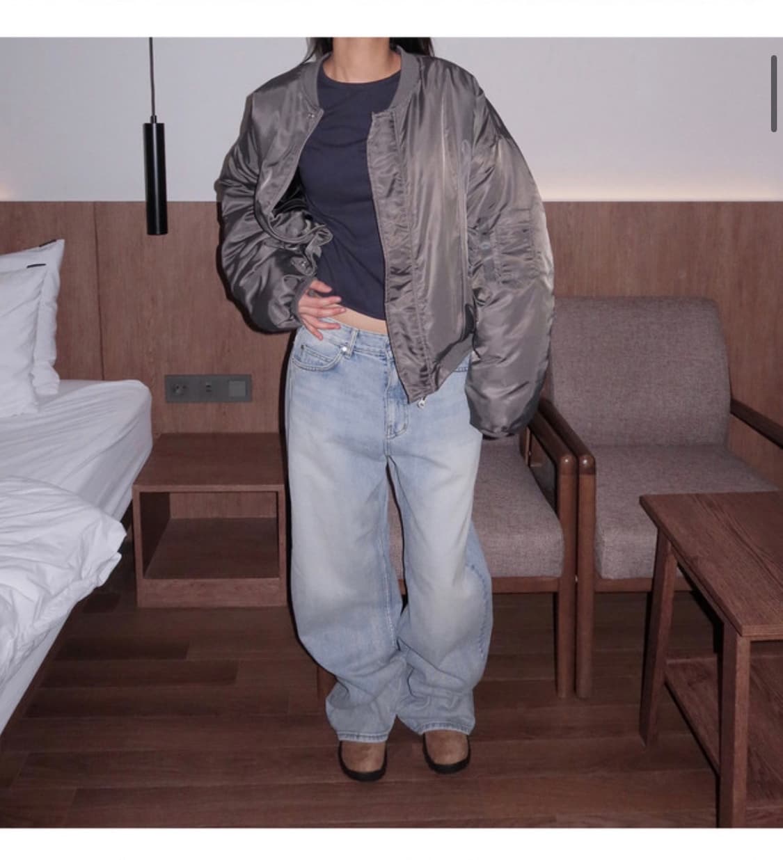 낫띵인커먼 항공점퍼 ma-1 (카키) 상품이미지3