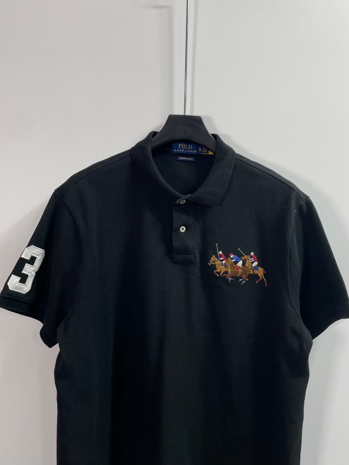 폴로 랄프로렌 블랙 빅포니 반팔 카라티  (on.636)   상품이미지2