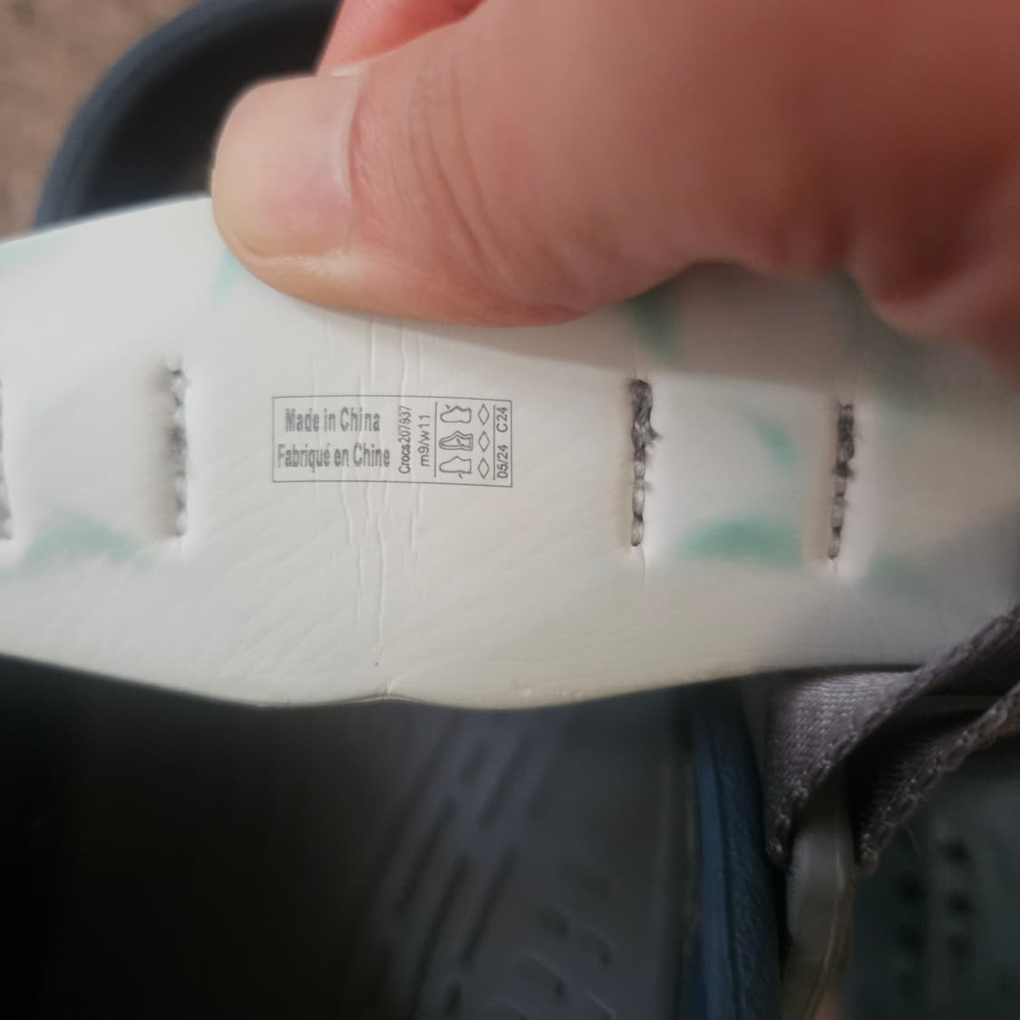 크록스(Crocs) 에코 클로그 나이트 폴 M9 size 상품이미지9
