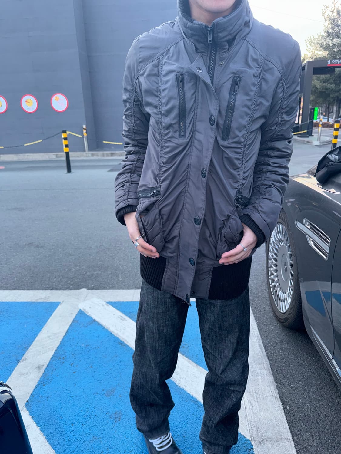 그레이 셔링 빈티지 푸퍼 상품이미지4