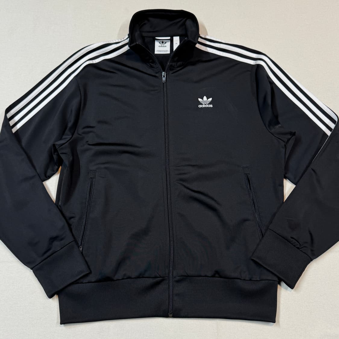 XL) 아디다스 파이어버드 삼선 져지 트랙탑 집업 블랙 A12 상품이미지2