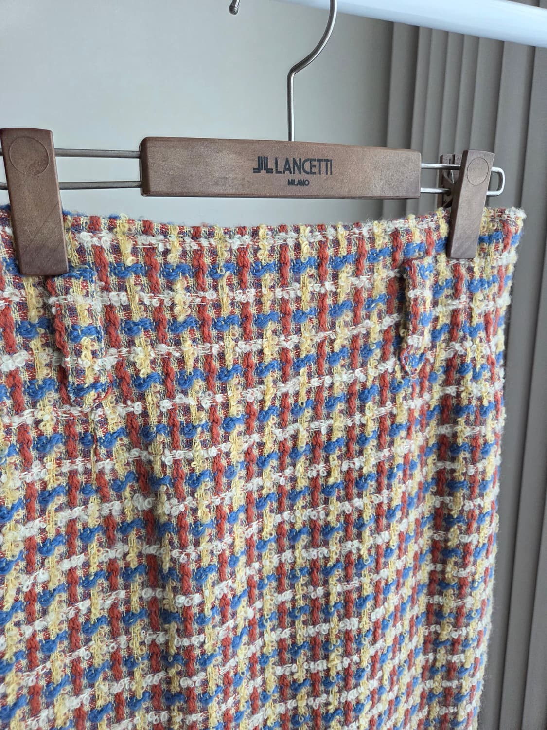 빈티지 부클 트위드 정장 치마 상품이미지2