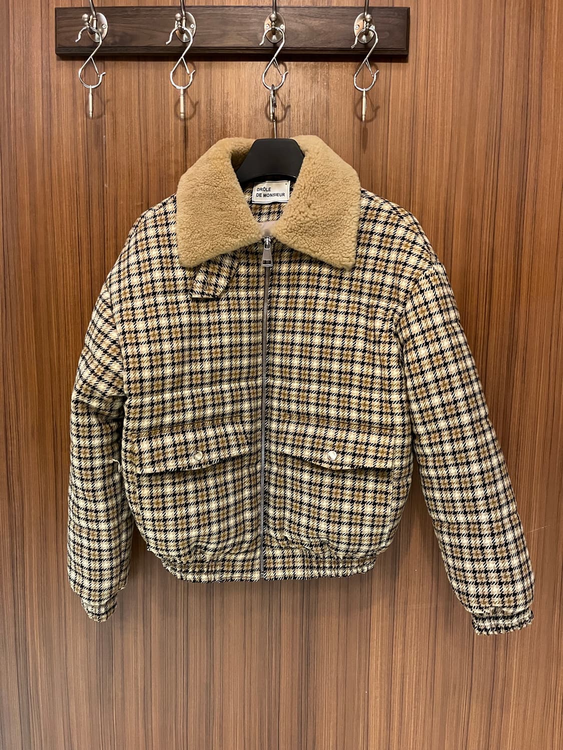 드롤드무슈 쉐어링 패디드 울자켓 상품이미지1