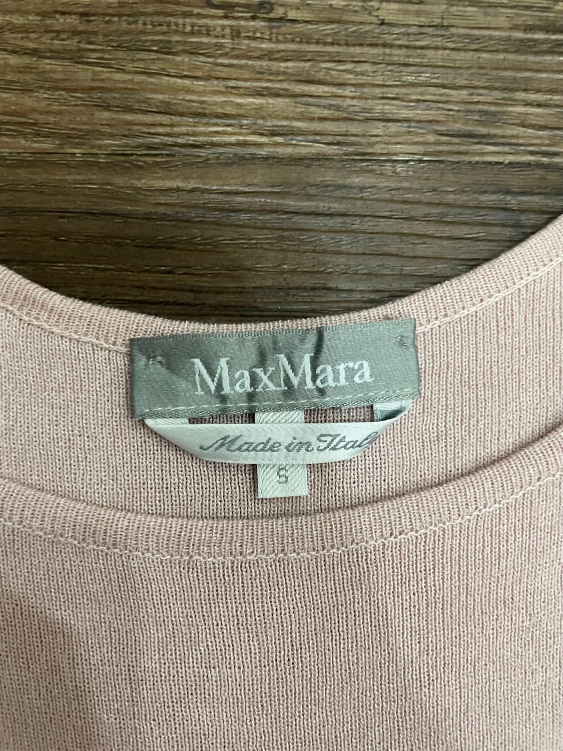 막스마라 MaxMara 비스코스 슬리브리스 니트 톱 핑크 상품이미지5