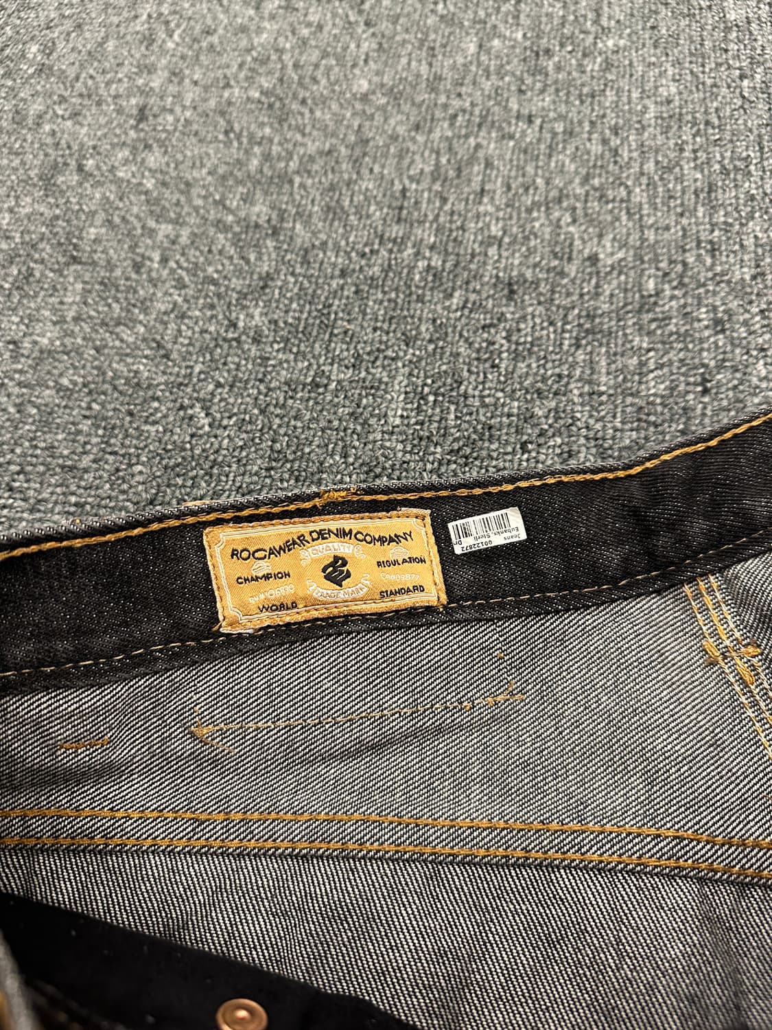 ROCAWEAR 로카웨어 흑청 데님팬츠 스트릿 힙합팬츠 상품이미지7
