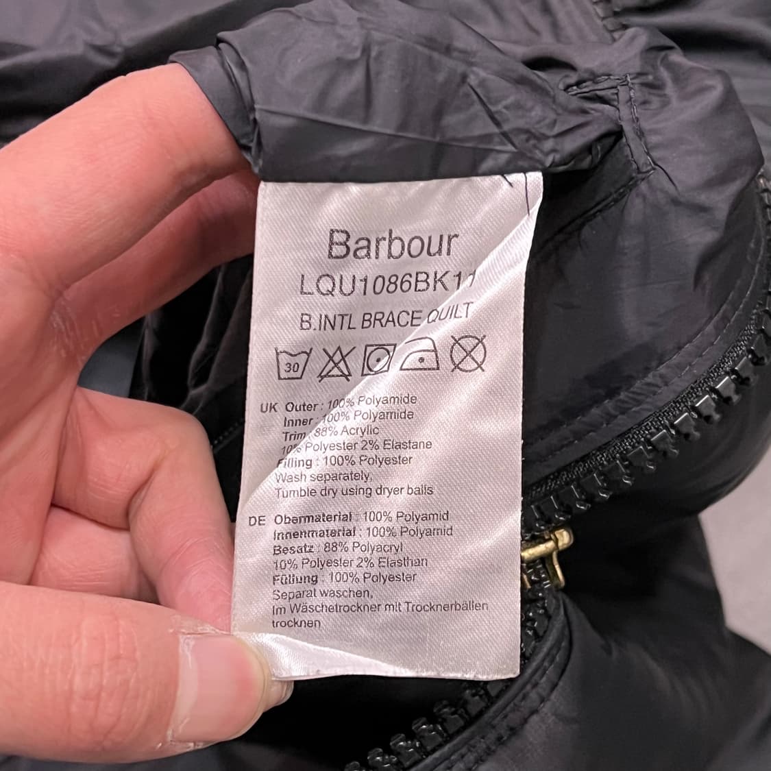  바버 인터네셔널 후드 패디드 자켓 y15557 상품이미지8