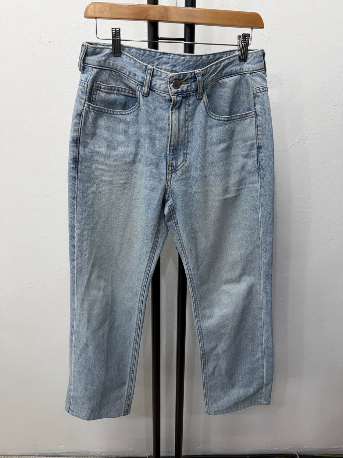 정품) 솔리드옴므 23ss 연청 데님 청바지 46 상품이미지1