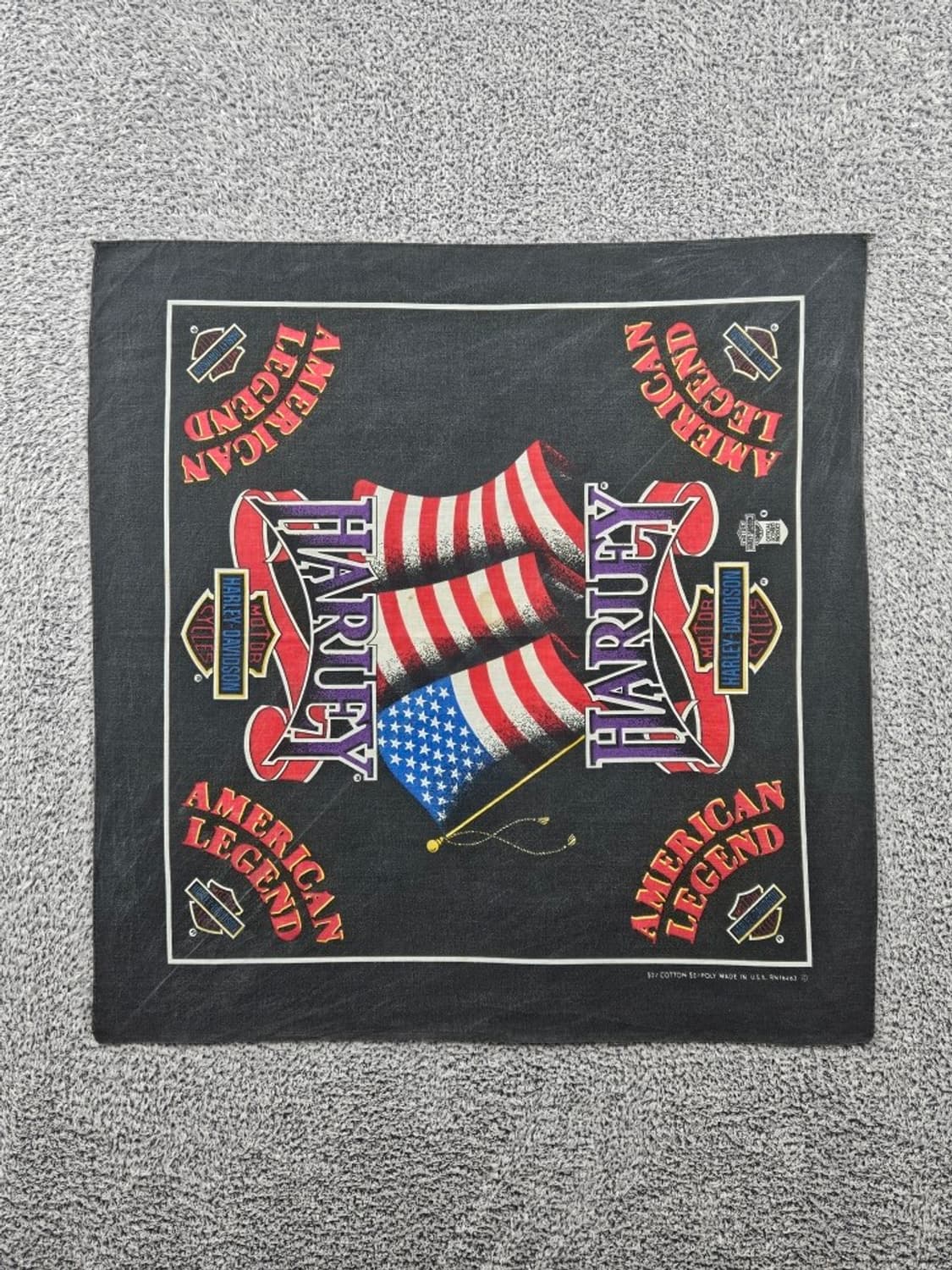 USA 할리 데이비슨 아메리칸 레전드 반다나 (54X54) / 10967 상품이미지1