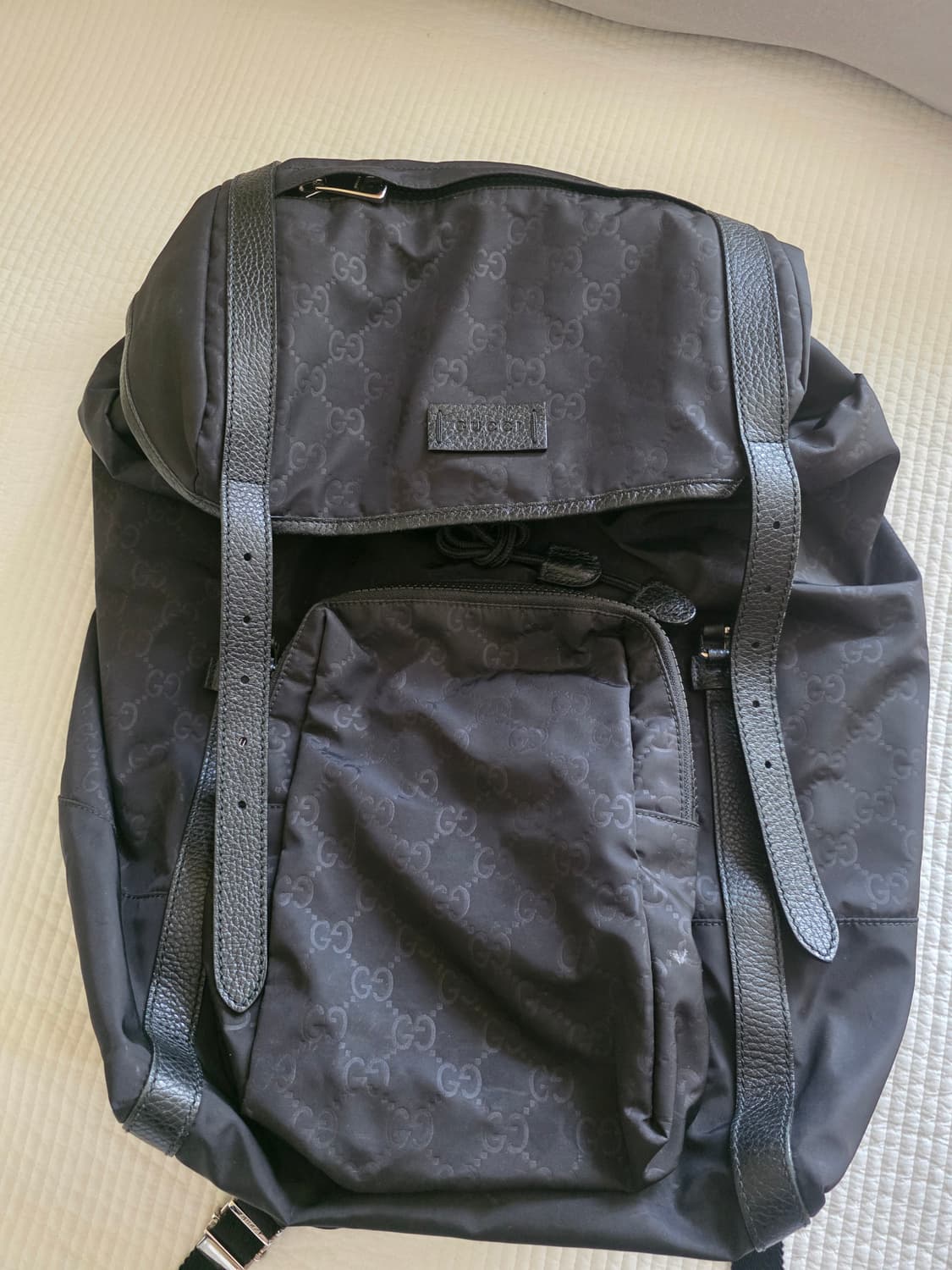 구찌 나일론 백팩 블랙 상품이미지2