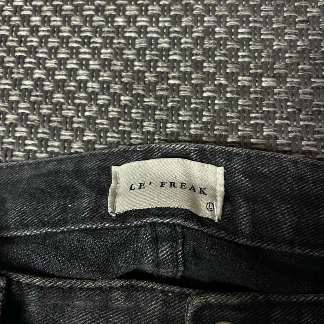 (34) LE FREAK 그레이 와이드 데님 팬츠 L 상품이미지5