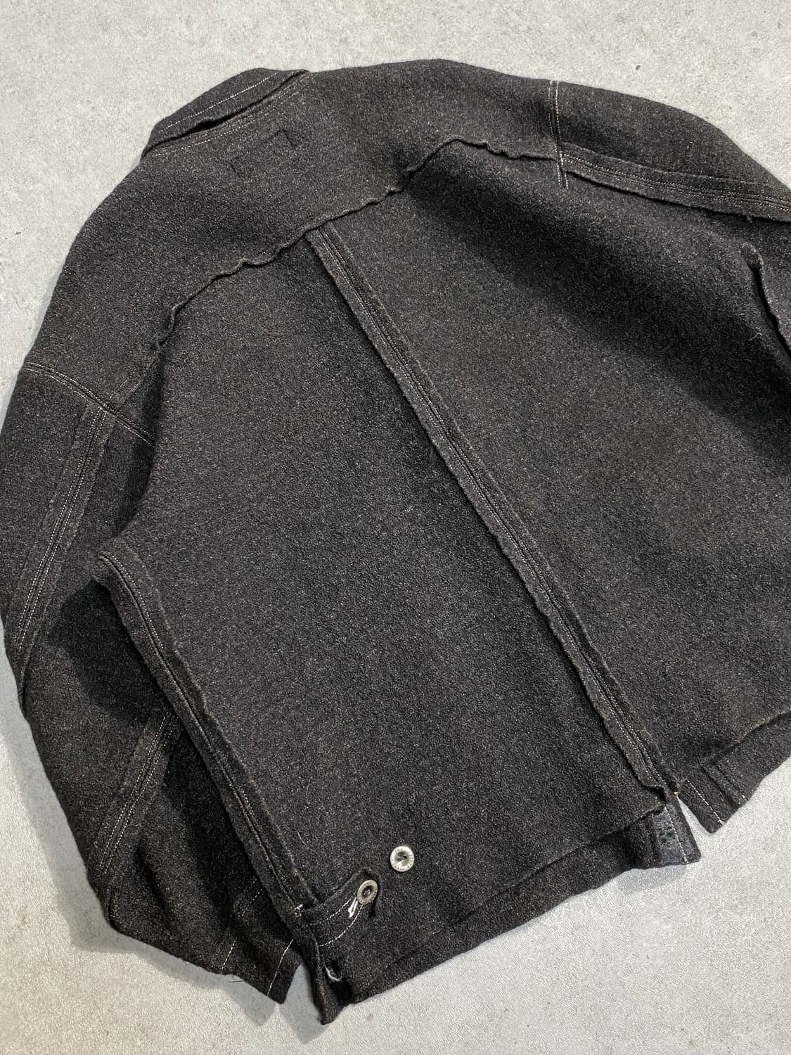 [100]90s 지안프랑코페레 아카이브 리버스 울 셔츠자켓 상품이미지5