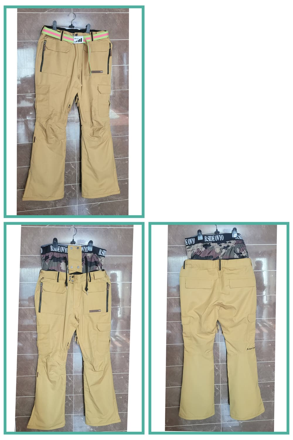 B.SIDE OYYO 스키/보드 바지 카고 스타일(벨트세트) 상품이미지1