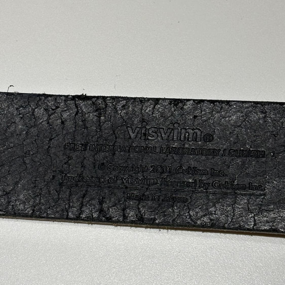 32) visvim 비즈빔 플레인 벨트 블랙 상품이미지4
