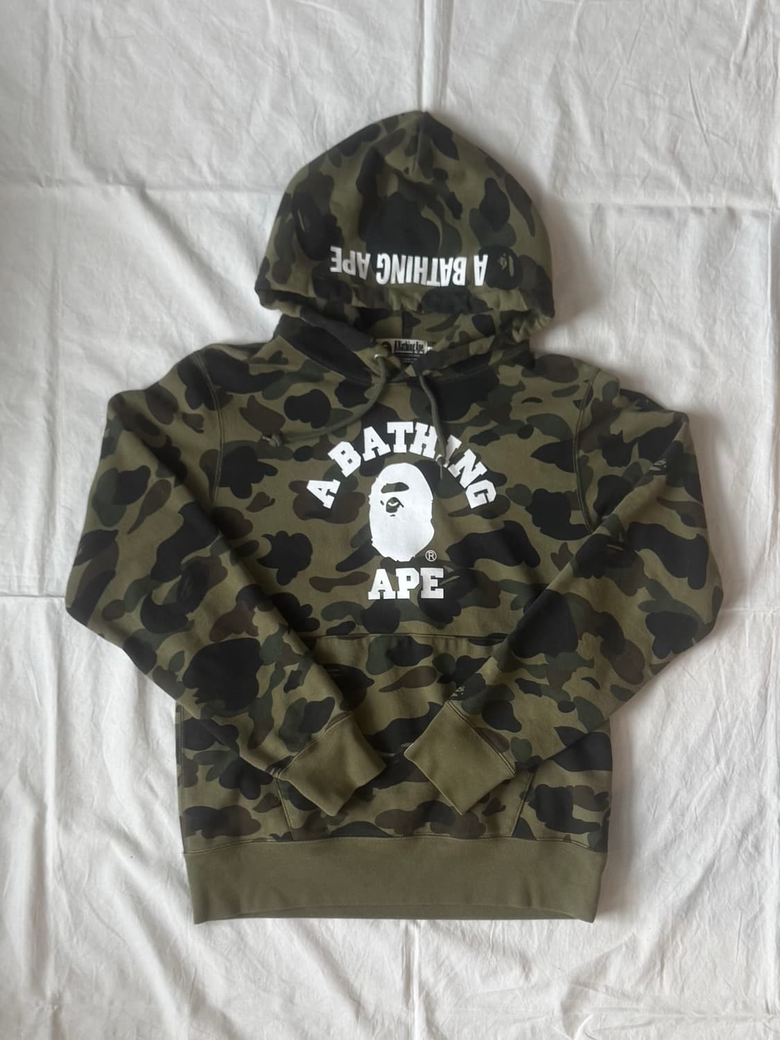 Bape 1st 카모 컬리지 후드 상품이미지1