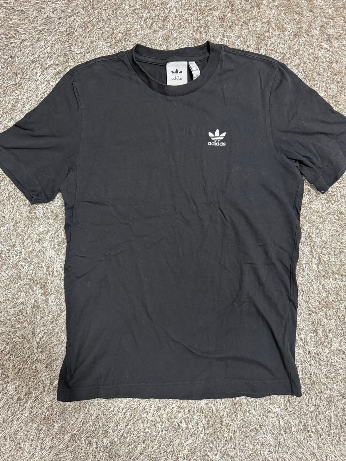 [S] 아디다스 에센셜 반팔티 블랙 상품이미지2